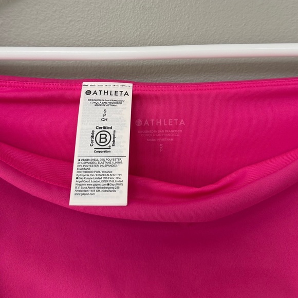 NWT Athleta High Rise Swim Bottom in Pop Pink - Picture 6 of 8